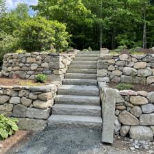 Stonewall and Driveway Newbury 5