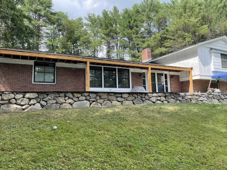 Raised Patio with Steps in Hanover, NH