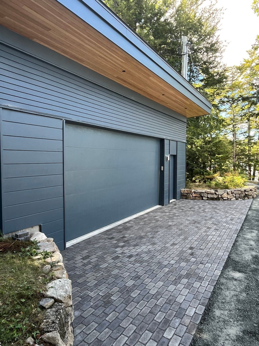 Aqua-Bric Paver Garage Apron Install - Sunapee, NH