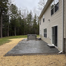 From Lawn to Living Space Cambridge Ledgestone pavers in Sunapee, NH 2