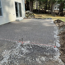 From Lawn to Living Space Cambridge Ledgestone pavers in Sunapee, NH 1