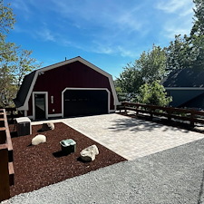Permeable Driveway with Techo-Bloc Mista Pavers - Newbury, NH 1