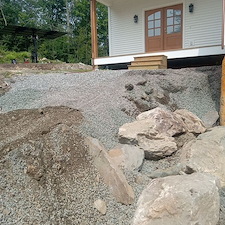 Natural Stone Retaining Wall - Grantham NH 0