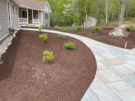 Timeless Entry with Dimensional Bluestone - Newport, NH